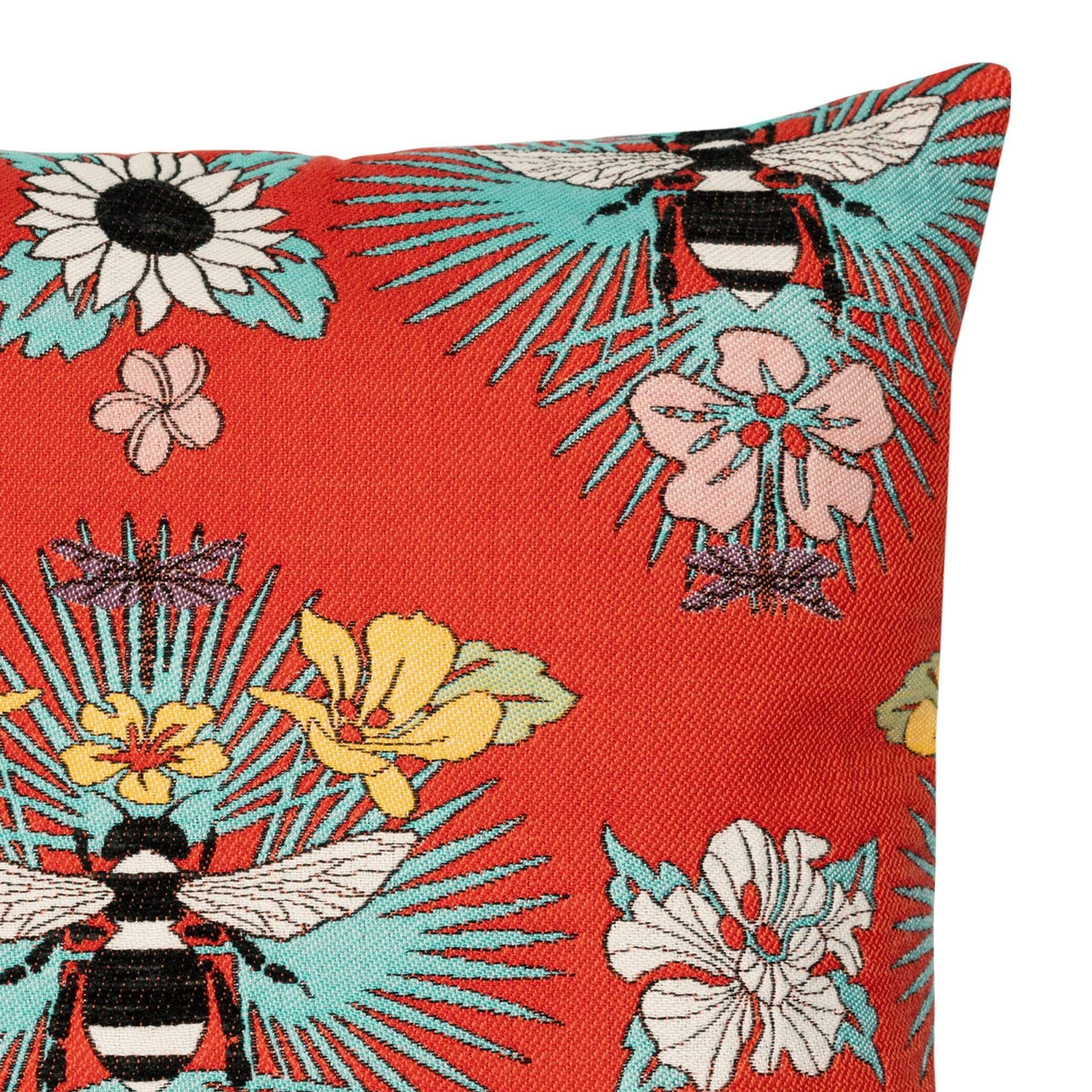 Bee Red Pillow