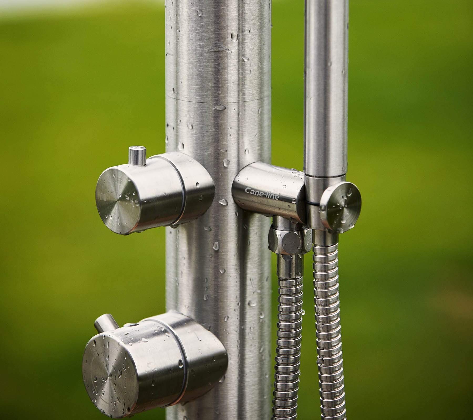 Boxhill's Lagoon Outdoor Shower lifestyle image close up view