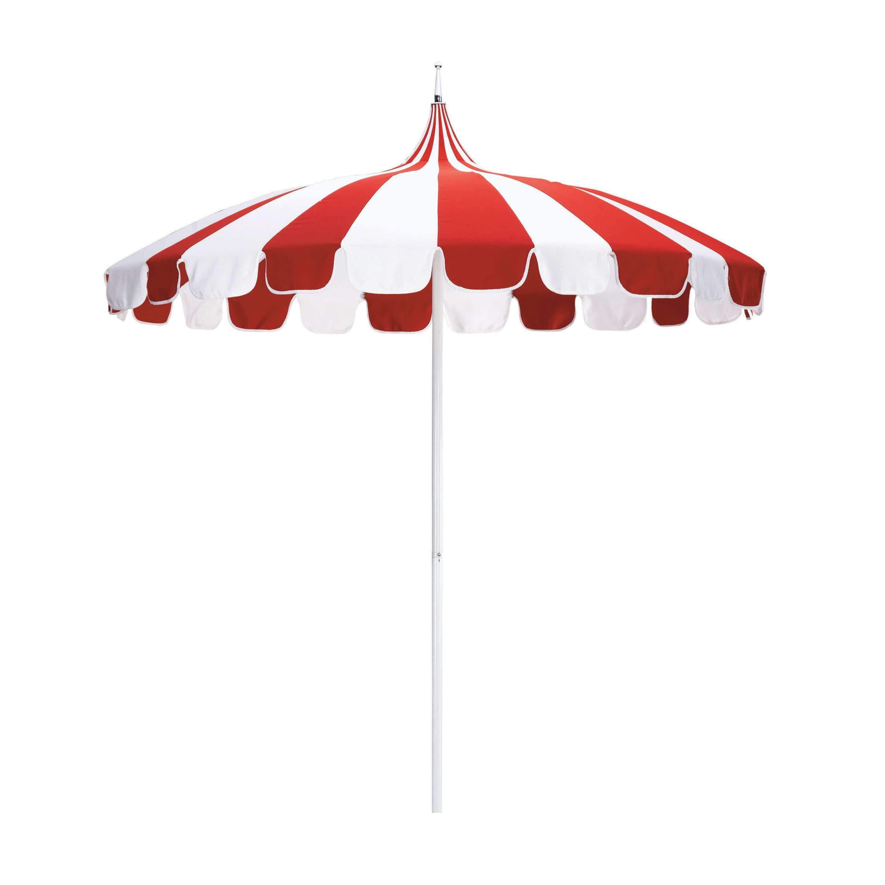 9 foot outdoor patio umbrella red stripe ABBLE Ft with Crank and Tilt, Weather Resistant, UV Protective Umbrella, Durable, 8 Sturdy Steel Ribs, Market Outdoor Table Umbrella providing shade at any angle with just a simple press Stripe Macrame Boho Beach Market